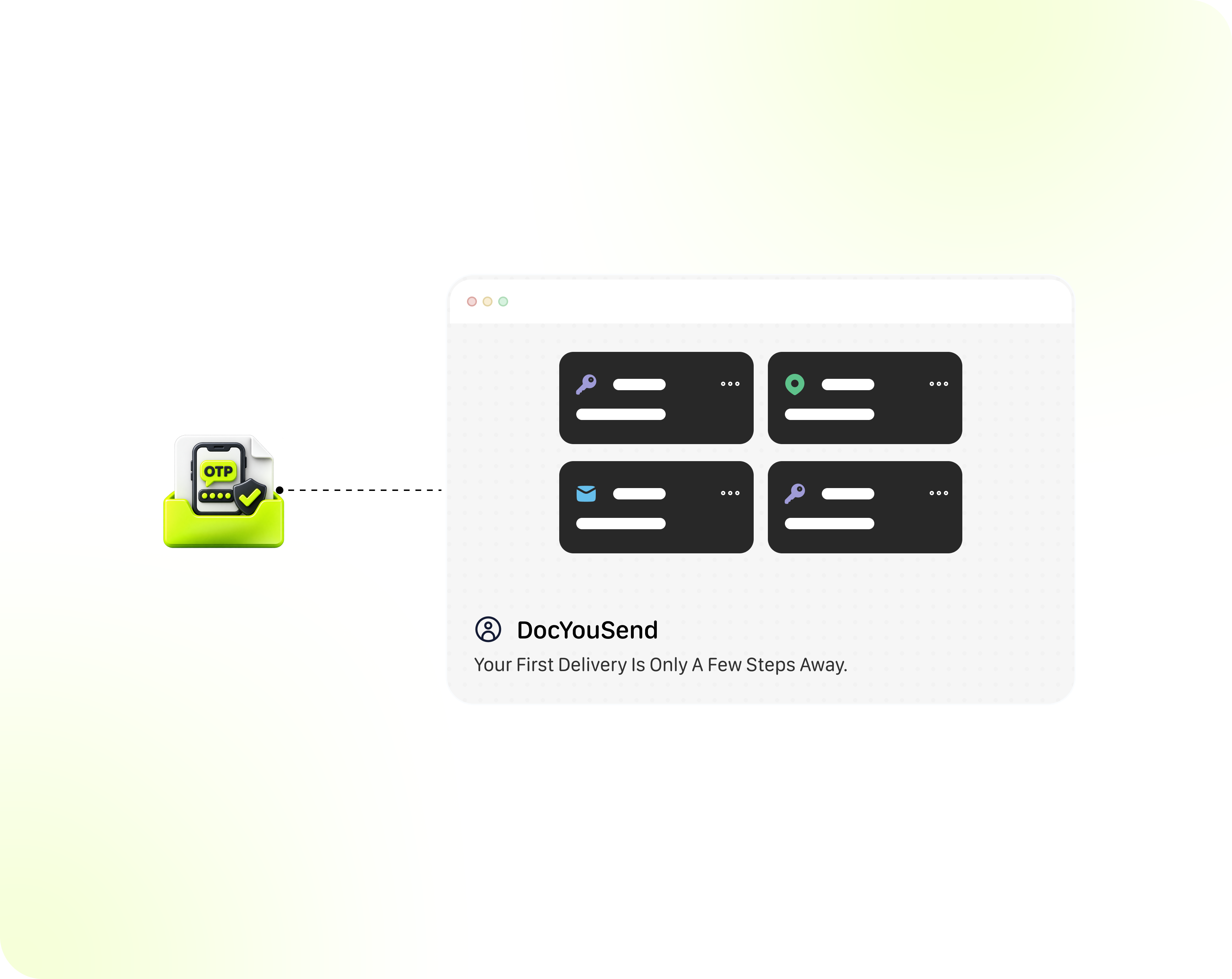 DocYouSend secure file delivery illustration